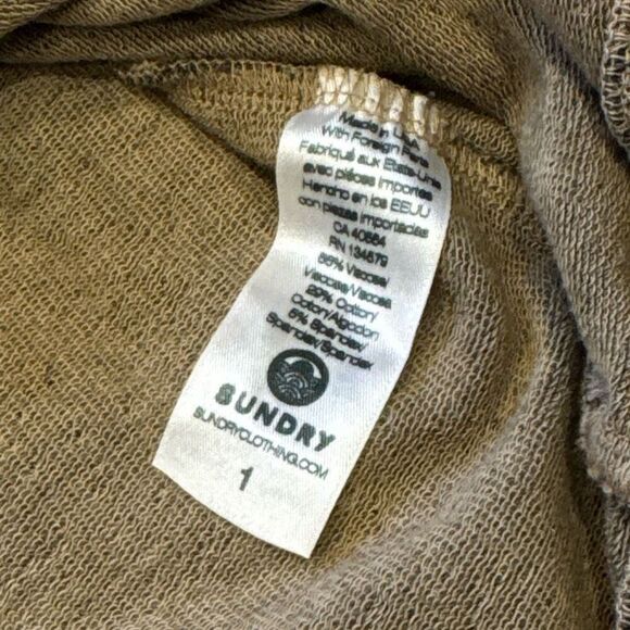 Sundry floral striped hoodie size 1 (small) - Picture 4 of 7